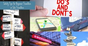 pictures of do's and don't's text, gps, road signs, cash