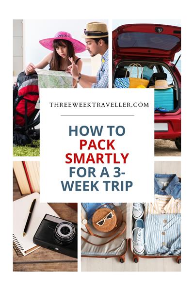 For a 3-week trip, pack versatile clothing layers, comfortable shoes, and travel-sized toiletries. Use packing cubes for organization, choose mix-and-match outfits, and bring essentials like adapters, a daypack, and a lightweight jacket for various climates. via @threeweektraveller